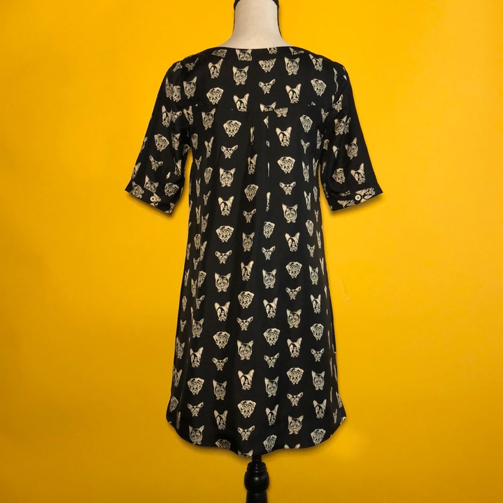 🟠 Maeve 🟠 silk puppy monogram mini dress - Picture 2 of 9